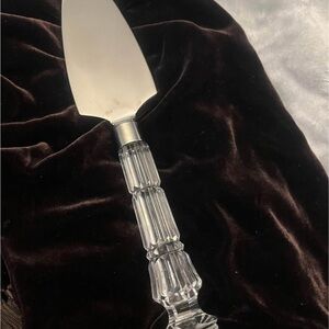 Waterford Crystal Silver and Clear Cake Server